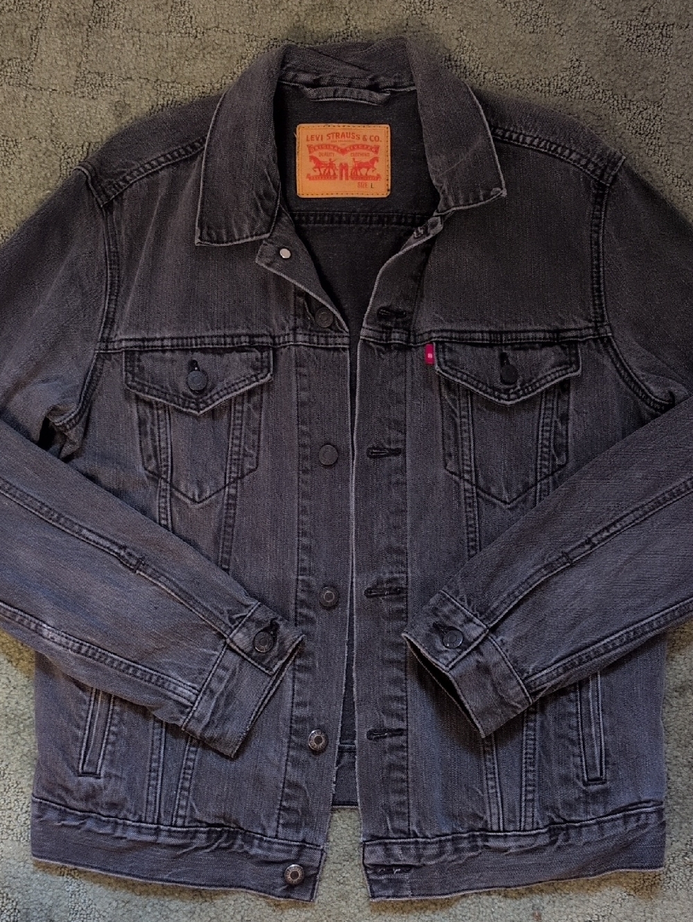 Levi's Washed Black Denim Jacket